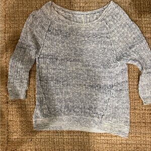 Free People Women's Gray/blue knit Sweater